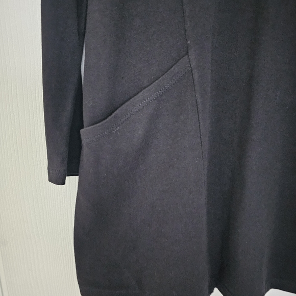 J.Jill V Neck Tunic with Pockets-Large Black - Picture 3 of 4